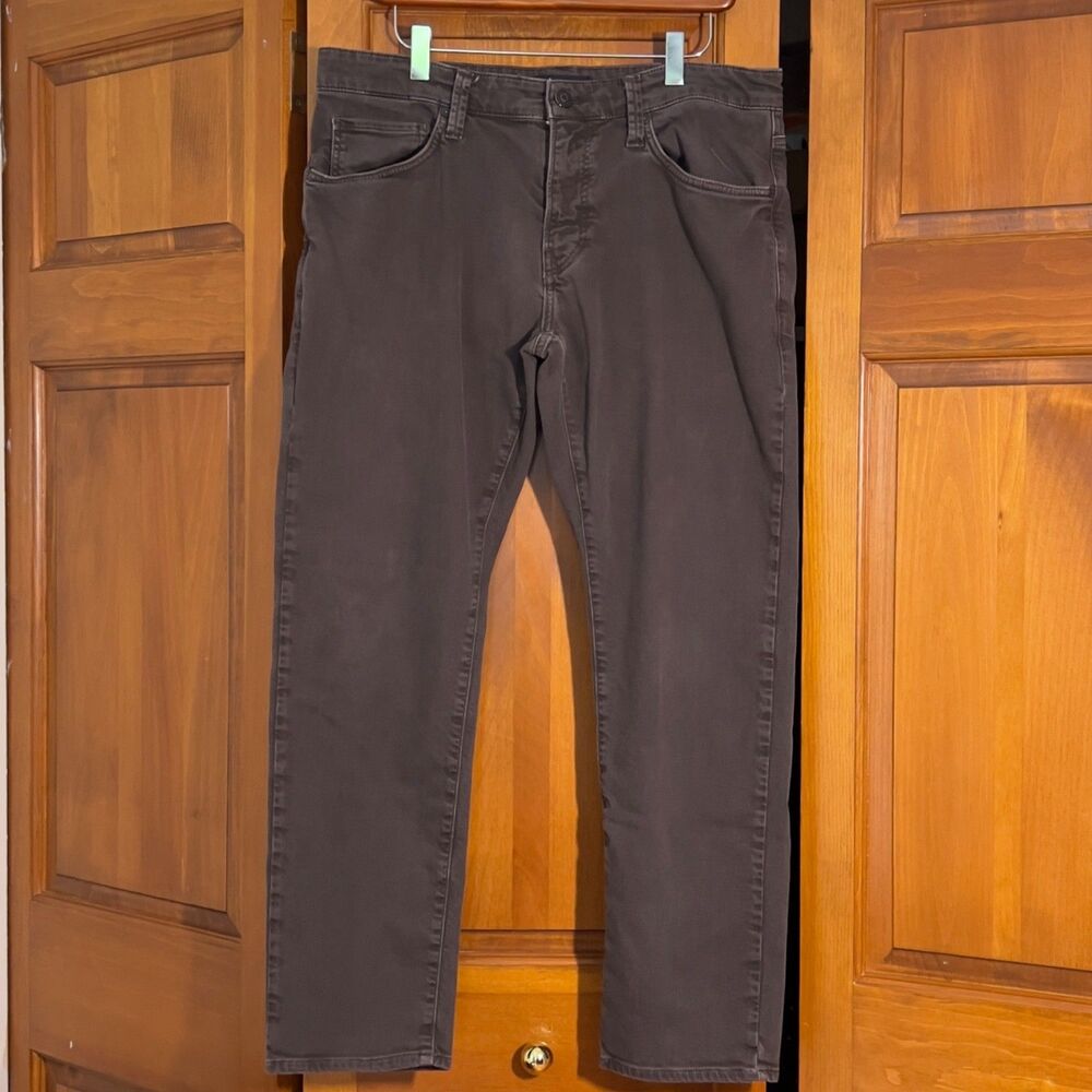 Mavi Jake Slim Leg Brown Jeans Mens 34x30 Stretch Denim Made in Turkey